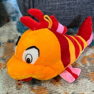 Plush Toy Pilot Ocean Fish Stuffed Animal Soft Orange Red 12 Inch kids boys girl